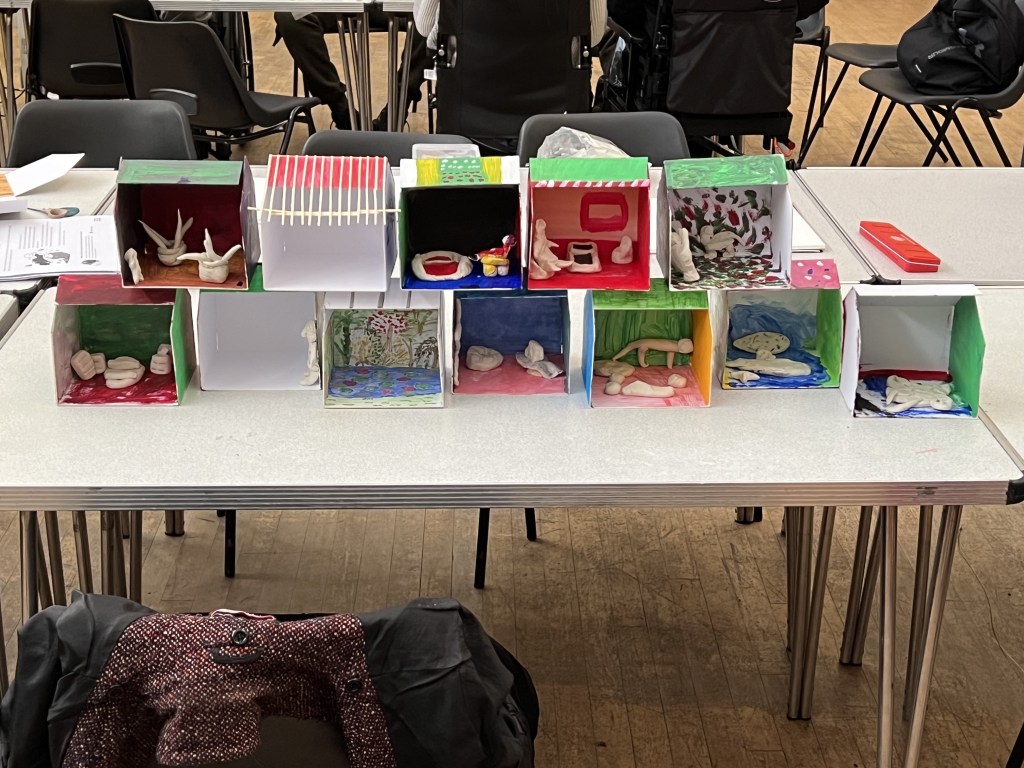 Group photo of the 'village' of our models.